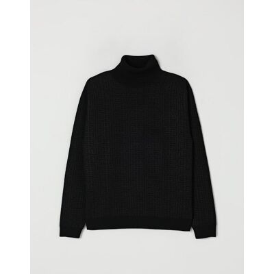 Balmain Maglia a dolcevita in viscosa Nero Taglia 13 Balmain Maglia a dolcevita in viscosa Nero Taglia 13