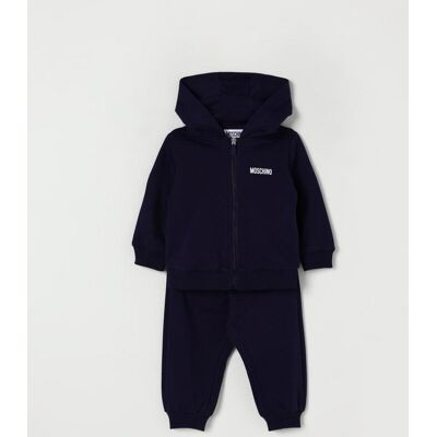 Moschino Coordinato in cotone Teddy Blue Taglia 9M Moschino Coordinato in cotone Teddy Blue Taglia 9M