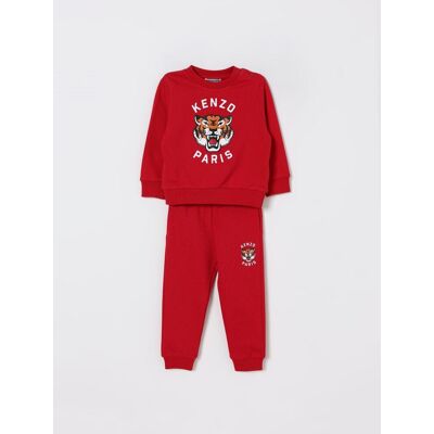 Kenzo Coordinato in cotone con logo Rosso Taglia 12M Kenzo Coordinato in cotone con logo Rosso Taglia 12M