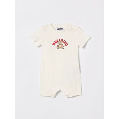 Moschino Tuta in cotone con stampa Teddy Bear Bianco Taglia 3M Moschino Tuta in cotone con stampa Teddy Bear Bianco Taglia 3M