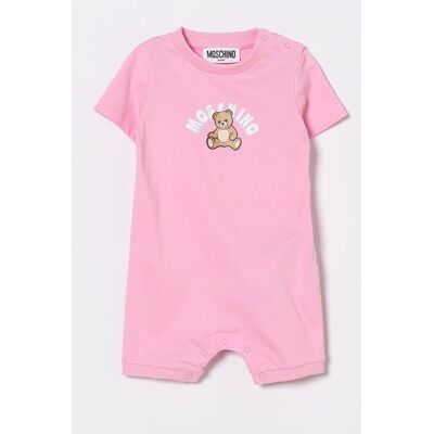 Moschino Tuta in cotone con stampa Teddy Bear Rosa Taglia 6M Moschino Tuta in cotone con stampa Teddy Bear Rosa Taglia 6M