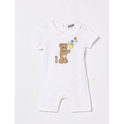 Moschino Tuta in cotone con stampa Teddy Bear Bianco Taglia 3M Moschino Tuta in cotone con stampa Teddy Bear Bianco Taglia 3M