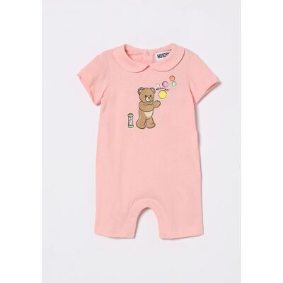 Moschino Tuta in cotone con stampa Teddy Bear Rosa Taglia 12M Moschino Tuta in cotone con stampa Teddy Bear Rosa Taglia 12M