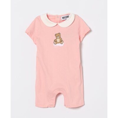 Moschino Tuta in cotone con stampa Teddy Bear Rosa Taglia 6M Moschino Tuta in cotone con stampa Teddy Bear Rosa Taglia 6M