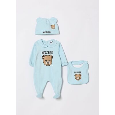 Moschino Coordinato in cotone Teddy Cielo Taglia 3M Moschino Coordinato in cotone Teddy Cielo Taglia 3M