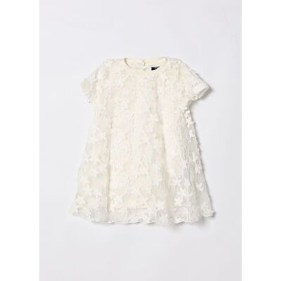 Balmain Abito mini in pizzo Bianco Taglia 10 Balmain Abito mini in pizzo Bianco Taglia 10