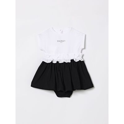 Balmain Abito in cotone Nero Taglia 24M Balmain Abito in cotone Nero Taglia 24M