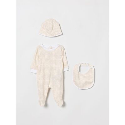 Balmain Coordinato da giorno in cotone stampato Beige Taglia 1M Balmain Coordinato da giorno in cotone stampato Beige Taglia 1M