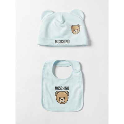 Moschino Set in cotone Teddy Cielo Taglia 1 Moschino Set in cotone Teddy Cielo Taglia 1