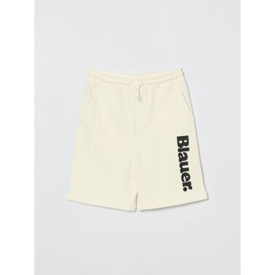 Blauer Pantaloncini jogging in cotone con logo Panna Taglia 16 Blauer Pantaloncini jogging in cotone con logo Panna Taglia 16