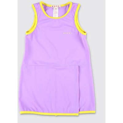 Marni Abito a canotta da bambina in jersey svasato con spalle scoperte Viola Taglia 8 Marni Abito a canotta da bambina in jersey svasato con spalle scoperte Viola Taglia 8