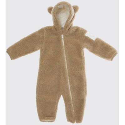 Moncler Tutina da neve da bambino in pile con cappuccio e orecchie Giallo Taglia 6M Moncler Tutina da neve da bambino in pile con cappuccio e orecchie Giallo Taglia 6M