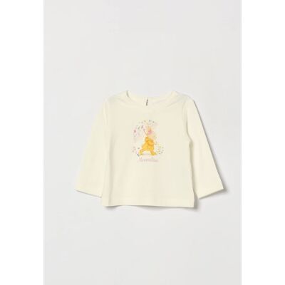 Monnalisa T-shirt a maniche lunghe da bambina in cotone con stampa grafica Bianco Taglia 12M Monnalisa T-shirt a maniche lunghe da bambina in cotone con stampa grafica Bianco Taglia 12M