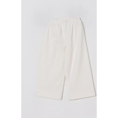 Il Gufo Pantalone palazzo in velluto a coste Latte Taglia 12M Il Gufo Pantalone palazzo in velluto a coste Latte Taglia 12M