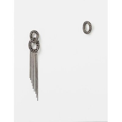 Isabel Marant Orecchini in ottone con strass incastonati Nero Taglia OS Isabel Marant Orecchini in ottone con strass incastonati Nero Taglia OS