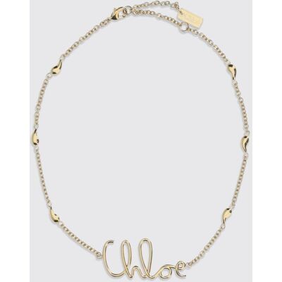Chloé Collana Iconic in ottone Oro Taglia OS Chloé Collana Iconic in ottone Oro Taglia OS