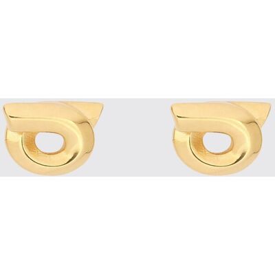 Salvatore Ferragamo Orecchini a lobo Gancini in ottone con finitura dorata Oro Taglia OS Salvatore Ferragamo Orecchini a lobo Gancini in ottone con finitura dorata Oro Taglia OS
