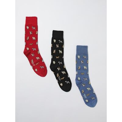 Paul Smith Set 3 paia di calze in cotone jacquard Fantasia Taglia OS Paul Smith Set 3 paia di calze in cotone jacquard Fantasia Taglia OS