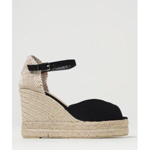 Castañer Sandalo Bianca in canvas di cotone Nero Taglia 41 Castañer Sandalo Bianca in canvas di cotone Nero Taglia 41