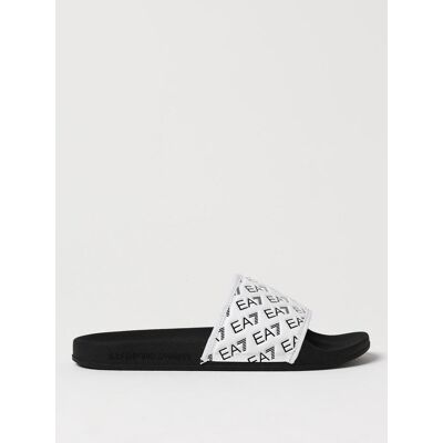 Ea7 Sliders in gomma con logo all over Bianco Taglia 45 Ea7 Sliders in gomma con logo all over Bianco Taglia 45