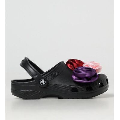 Crocs Sabot Classic Rosette in EVA con fiori di raso Nero Taglia 4 Crocs Sabot Classic Rosette in EVA con fiori di raso Nero Taglia 4