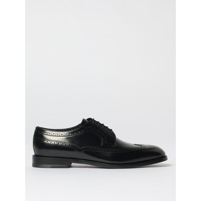 Manolo Blahnik Oxford in pelle spazzolata con motivo brogue Nero Taglia 7½ Manolo Blahnik Oxford in pelle spazzolata con motivo brogue Nero Taglia 7½