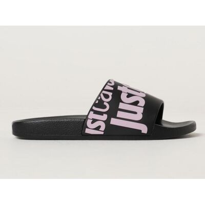 Just Cavalli Sliders in gomma con logo stampato Nero Taglia 36 Just Cavalli Sliders in gomma con logo stampato Nero Taglia 36