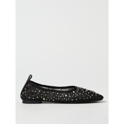 Tory Burch Ballerina in nylon a rete con strass all over Nero Taglia 5½ Tory Burch Ballerina in nylon a rete con strass all over Nero Taglia 5½