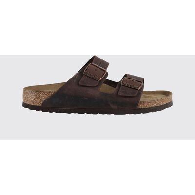 Birkenstock Sandalo Arizona in pelle oliata Marrone Taglia 45 Birkenstock Sandalo Arizona in pelle oliata Marrone Taglia 45