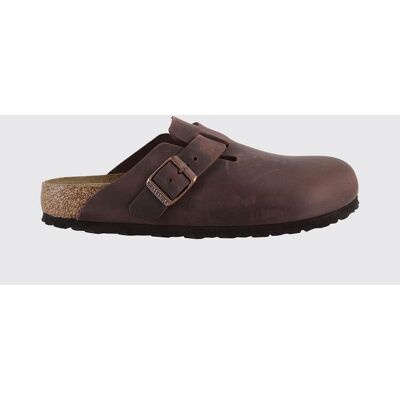 Birkenstock Mules Boston in pelle oliata Marrone Taglia 37 Birkenstock Mules Boston in pelle oliata Marrone Taglia 37