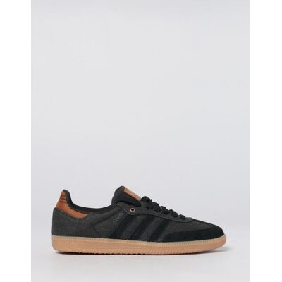 Adidas Sneakers Samba OG in twill e camoscio Nero Taglia 5 Adidas Sneakers Samba OG in twill e camoscio Nero Taglia 5