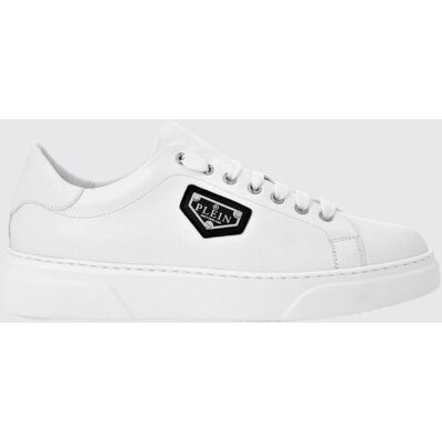 Philipp Plein Sneakers basse in pelle liscia con logo laterale applicato Bianco Taglia 36 Philipp Plein Sneakers basse in pelle liscia con logo laterale applicato Bianco Taglia 36