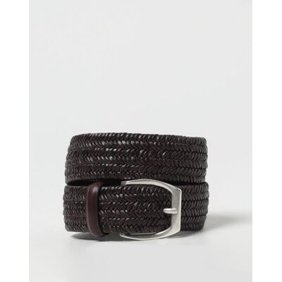 Orciani Cintura Wide in pelle intrecciata stretch Moro Taglia 90 Orciani Cintura Wide in pelle intrecciata stretch Moro Taglia 90