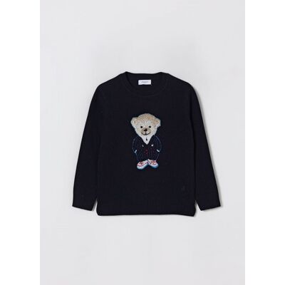 Jeckerson Maglia a girocollo con Orso Blue Taglia 5 Jeckerson Maglia a girocollo con Orso Blue Taglia 5