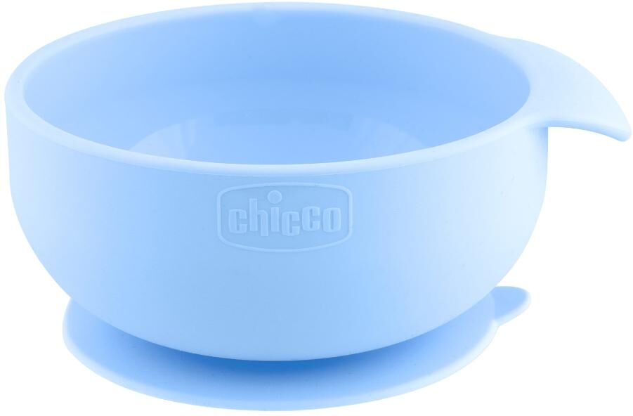 Chicco Ciotola Con Ventosa in Silicone Blu 6 mesi+