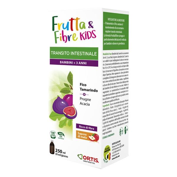 ortis lab. frutta & fibre sciroppo kids 250ml