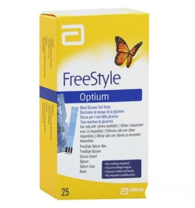 Abbott Freestyle Optium Plus Glicemia 25 strisce