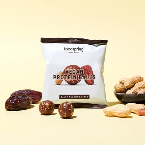 foodspring Vegan Protein Balls Burro di arachidi salato