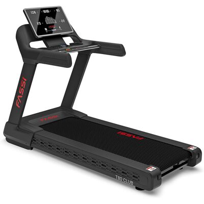 Fassi T80 Tapis Roulant Elettrico, motore 4 Hp a corrente alternata, velocità 24 km/h, superficie di corsa 63x160cm, inclinazione elettrica 22 livel Fassi T80 Tapis Roulant Elettrico, motore 4 Hp a corrente alternata, velocità 24 km/h, superficie di corsa 63x160cm, inclinazione elettrica 22 livel