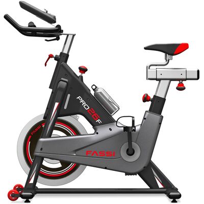 Fassi Fit Bike Pro 26F Gruppo volano 26 kg, Fitness Training App, ricevitore HRC, RPM Fassi Fit Bike Pro 26F Gruppo volano 26 kg, Fitness Training App, ricevitore HRC, RPM