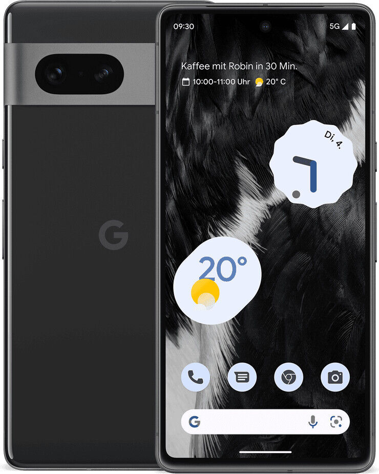 Google Pixel 7 5G 256GB 8GB RAM Dual SIM Obsidian Black Europa