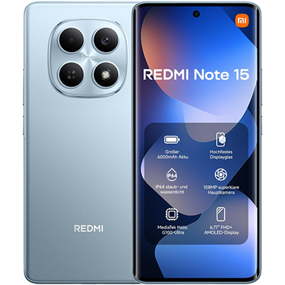 Xiaomi Redmi Note 15 5G 256GB 8GB RAM Dual Sim Blue Europa Xiaomi Redmi Note 15 5G 256GB 8GB RAM Dual Sim Blue Europa