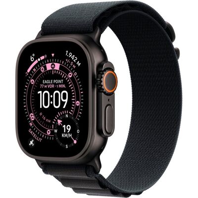 Apple Watch Ultra 3 GPS+Cellular 49mm Black Titanium con Cinturino Alpine Loop Black Medium Europa Apple Watch Ultra 3 GPS+Cellular 49mm Black Titanium con Cinturino Alpine Loop Black Medium Europa