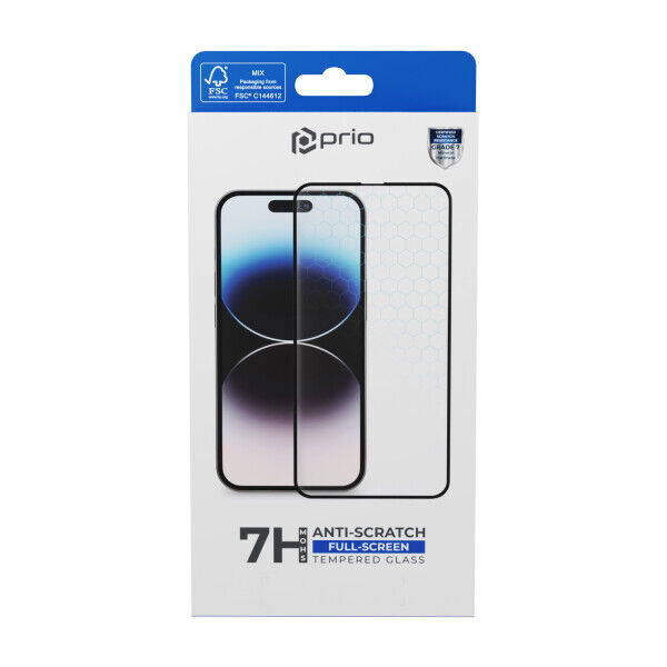 Prio 3D Anti-Scratch Tempered Glass iPhone 14 iPhone 13 iPhone 13 Pro