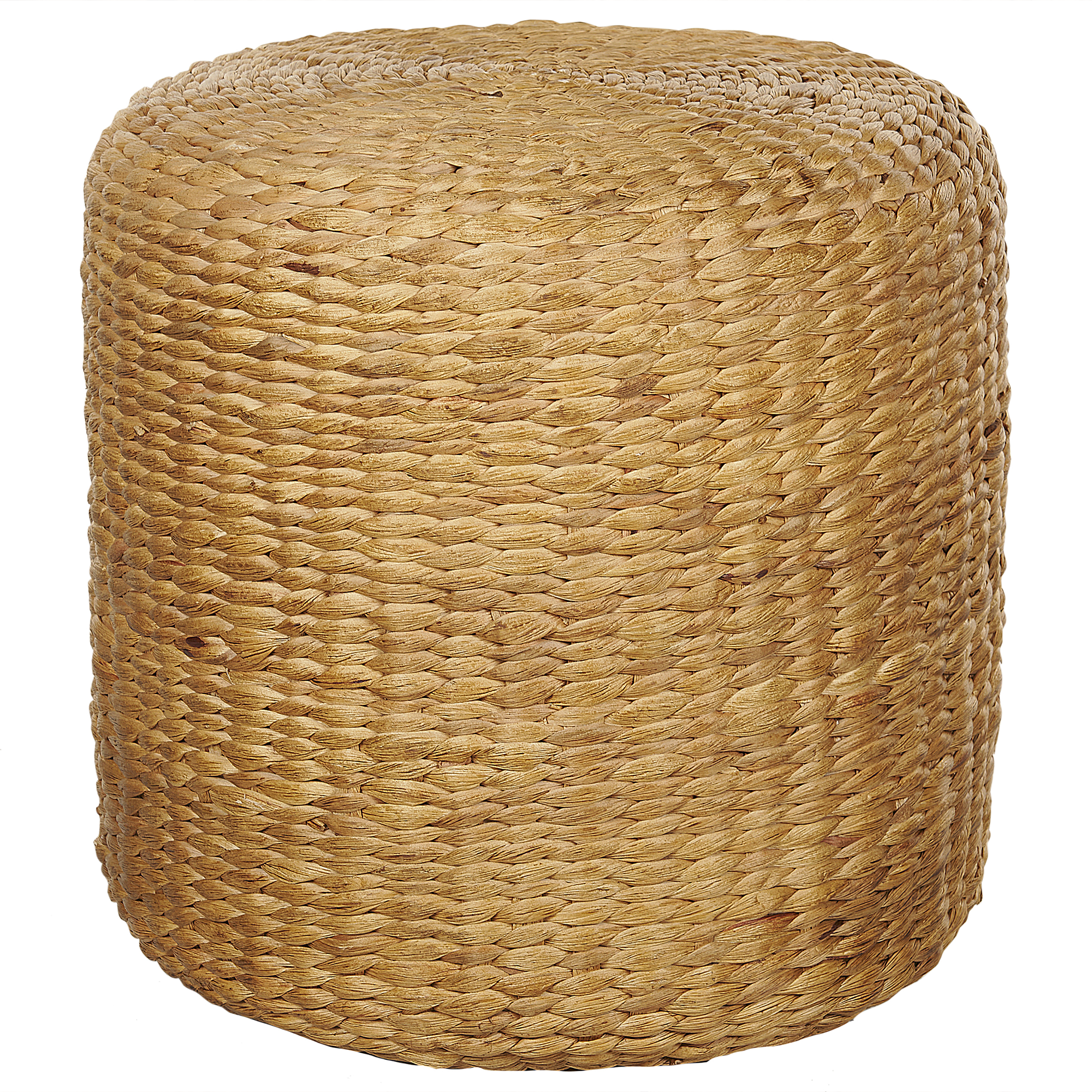 Beliani Pouf naturale marrone chiaro giacinto d'acqua 40 cm polistirolo riempimento ott Naturale