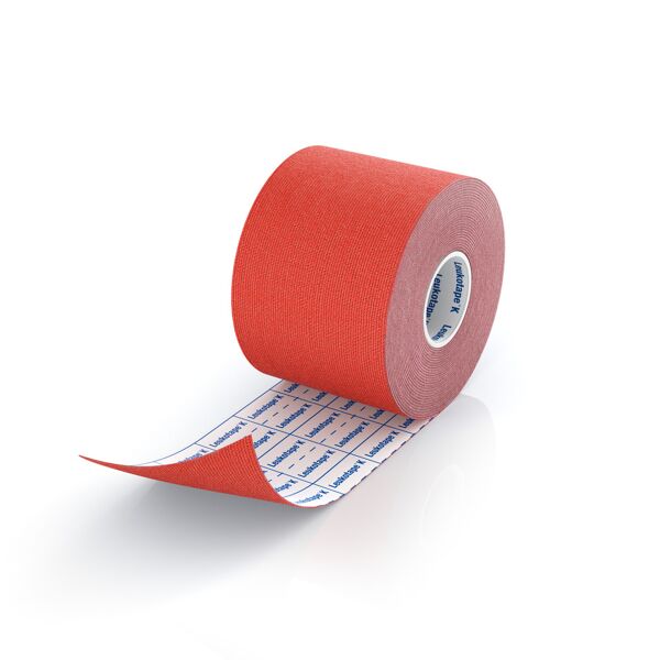 essity italy spa leukotape k taping benda adesiva 5mx5cm rosso - benda elastica per kinesiotaping - 1 rotolo