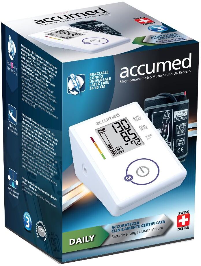 difar distribuzione srl accumed daily misuratore di pressione da braccio - misurazione automatica, dispositivo medico, quantità 1