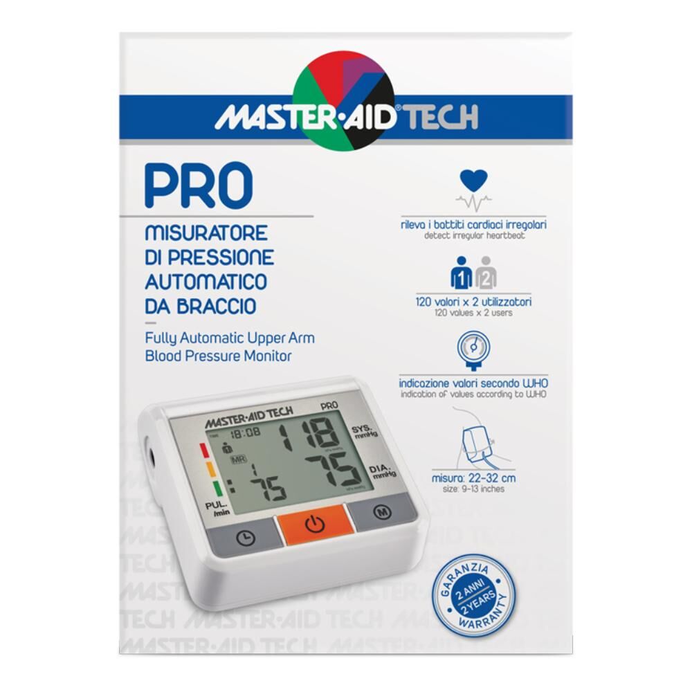 pietrasanta master-aid tech pro misuratore di pressione automatico da braccio
