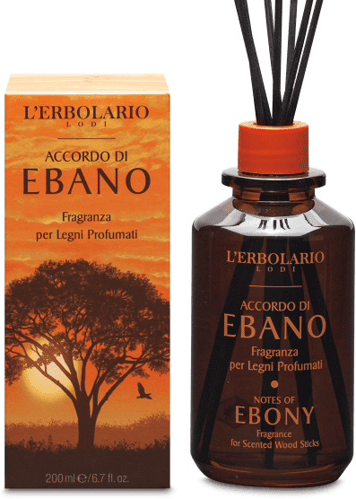 L'Erbolario Srl L'Erbolario - Fragranza per Legni Profumati Accordo di Ebano 200 ml - Profuma e Rigenera i Tuoi Legni con la Miglior Fragranza Profumata