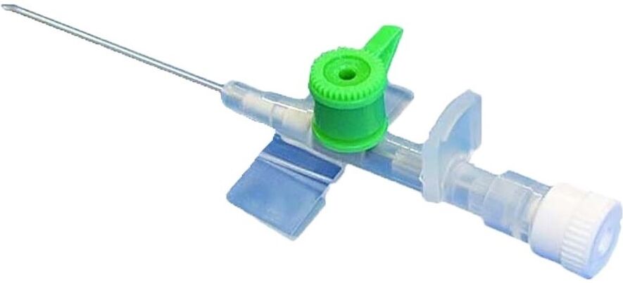 Safety Ago Cannula A 2 Vie 18G 45mm Verde, 1 Pezzo